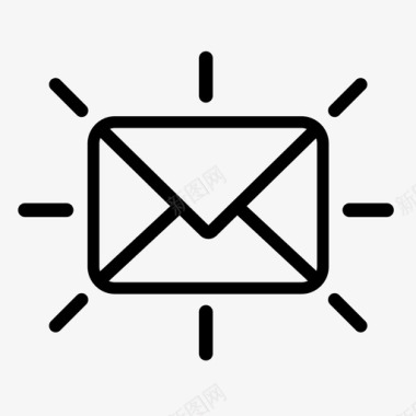 信封新邮件邮政图标图标