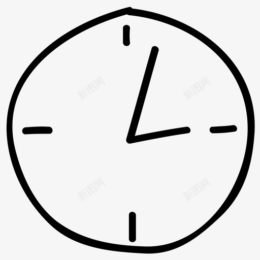 时钟挂钟计时器图标svg_新图网 https://ixintu.com 三点钟 分钟 小时 手表 挂钟 时钟 计时器 酒店和餐厅手绘涂鸦图标