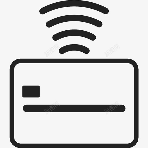 非接触卡白金卡塑料卡图标svg_新图网 https://ixintu.com 信用卡 借记卡 充值卡 塑料卡 支付卡 白金卡 金卡 银行卡 非接触卡