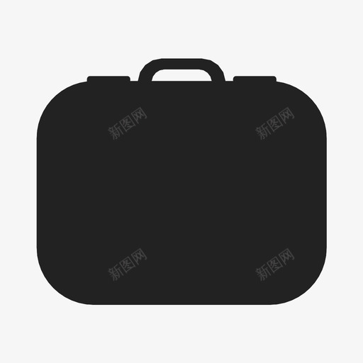 手提箱行李箱手提包图标svg_新图网 https://ixintu.com 公文包 商务 手提包 手提箱 皮箱 行李箱
