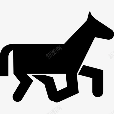 卡通动物马的马图标图标