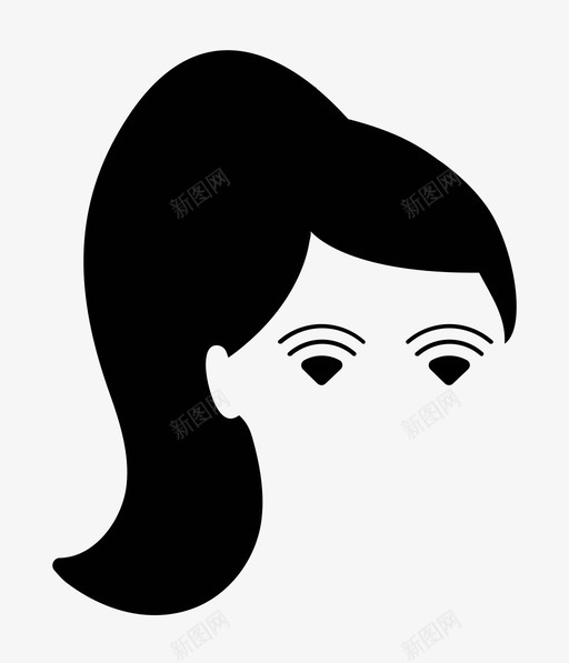wifi眼睛女性科技图标svg_新图网 https://ixintu.com wifi眼睛 女性科技