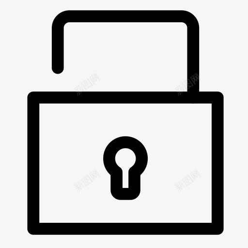 解锁秘密保护图标svg_新图网 https://ixintu.com 不安全 保护 受保护 安全 开放 私有 秘密 解锁