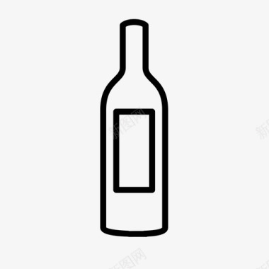 酒瓶红酒雷司令图标图标
