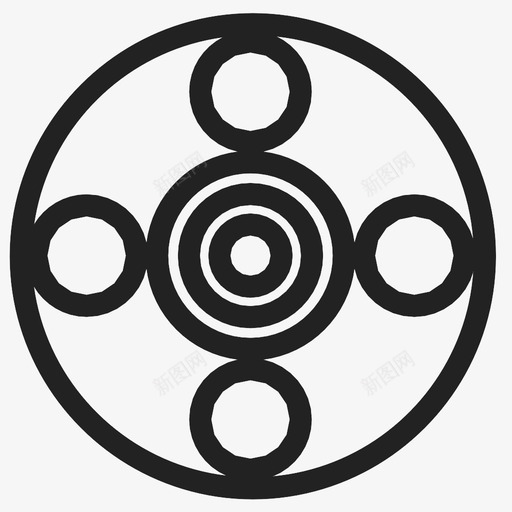 抽象圆八抽象圆抽象图标svg_新图网 https://ixintu.com 圆设计 抽象圆 抽象圆八 抽象设计