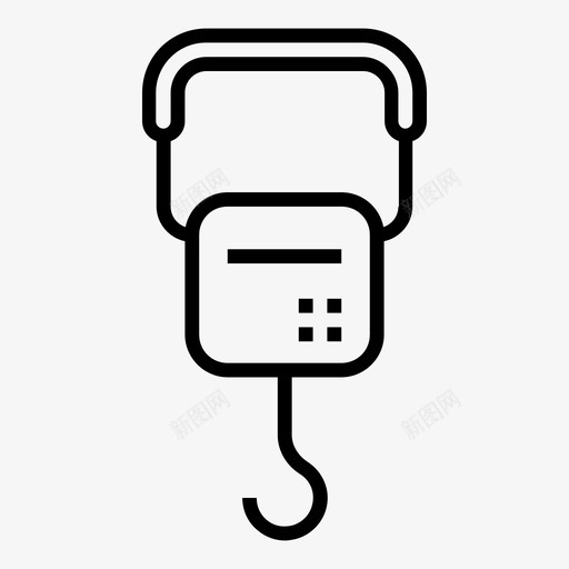 秤悬秤重量图标svg_新图网 https://ixintu.com 仪表 悬秤 秤 质量 车间 重量 量具