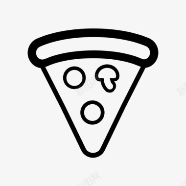 披萨披萨片蘑菇图标图标