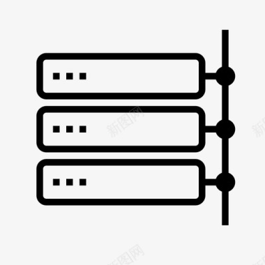本地网存储服务器图标图标