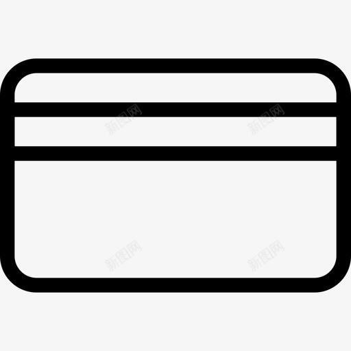 信用卡刷卡支付图标svg_新图网 https://ixintu.com 信用卡 借记卡 刷卡 支付 收费 磁条 货币 货币线图标 金融