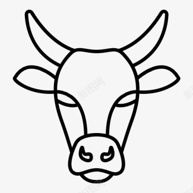 公牛西班牙红图标图标