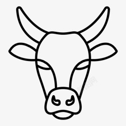 德克萨斯州公牛西班牙红图标高清图片