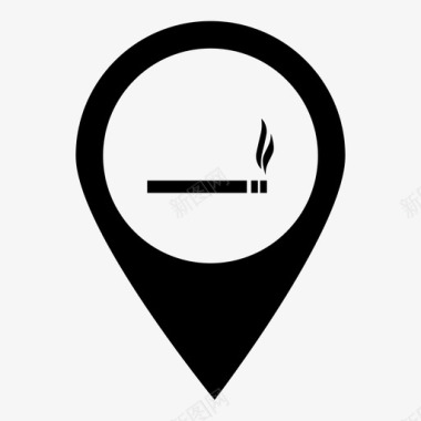 吸烟区允许在这里吸烟吸烟图标图标