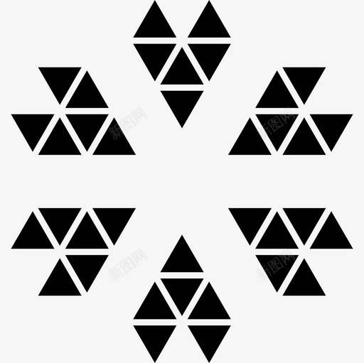 三角形形状多边形的星形装饰品图标svg_新图网 https://ixintu.com 三角形 多边形的星形装饰品 形状