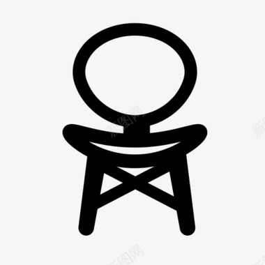 椅子木制时尚图标图标