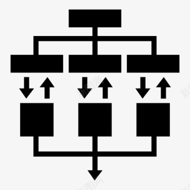 流程图迭代流程图标图标
