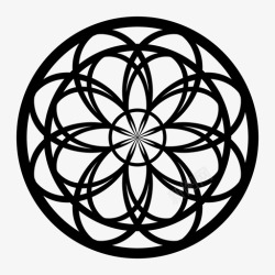 放松精神曼陀罗象征精神图标高清图片