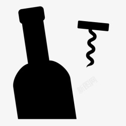 年份酒开瓶器葡萄酒年份酒图标高清图片