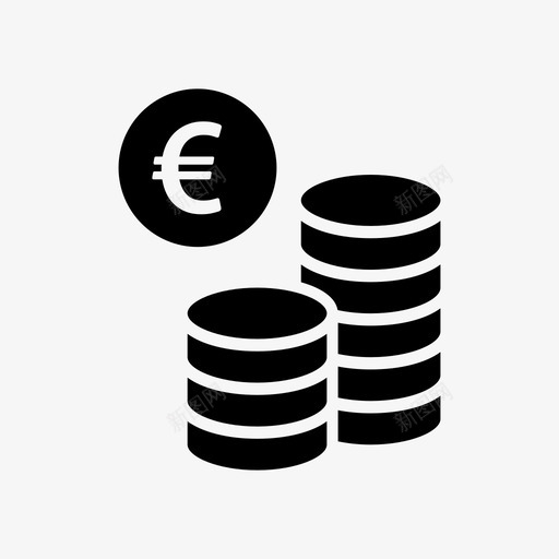 欧元硬币堆叠储蓄图标svg_新图网 https://ixintu.com 储蓄 堆叠 外币 外汇 支付 欧元硬币 欧洲 货币 金融