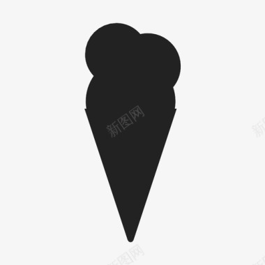 冰淇淋一匙冰淇淋冰淇淋蛋卷图标图标