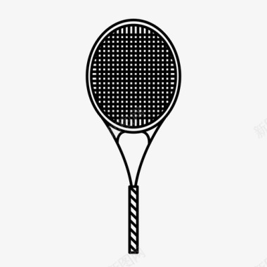 网球拍健康生活方式图标图标