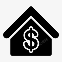房屋投资房屋投资贷款图标高清图片
