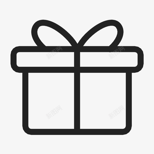 礼物盒子庆祝图标svg_新图网 https://ixintu.com 包装 包装好的礼物 包装盒 庆祝 捐赠 盒子 礼品盒 礼物