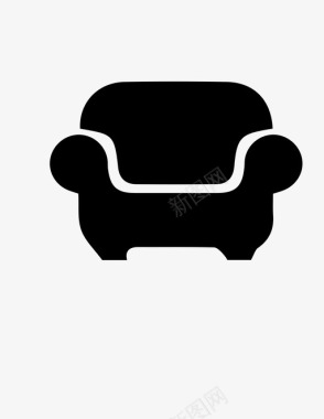 沙发椅子座位图标图标