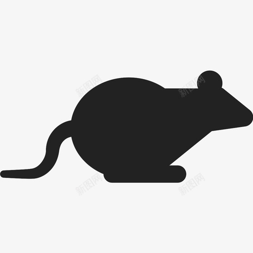 坐着的老鼠图标svg_新图网 https://ixintu.com 坐着的老鼠