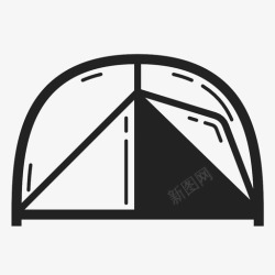 霍根帐篷图皮克凉亭图标高清图片