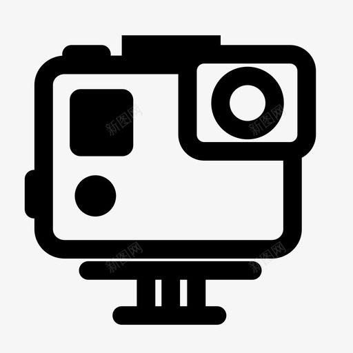 gopro动作极限运动图标svg_新图网 https://ixintu.com gopro 动作 摄像机 极限运动 电影