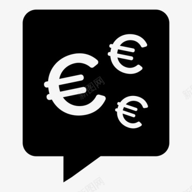 欧元赎金报价图标图标