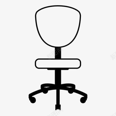 办公椅舒适坐垫图标图标