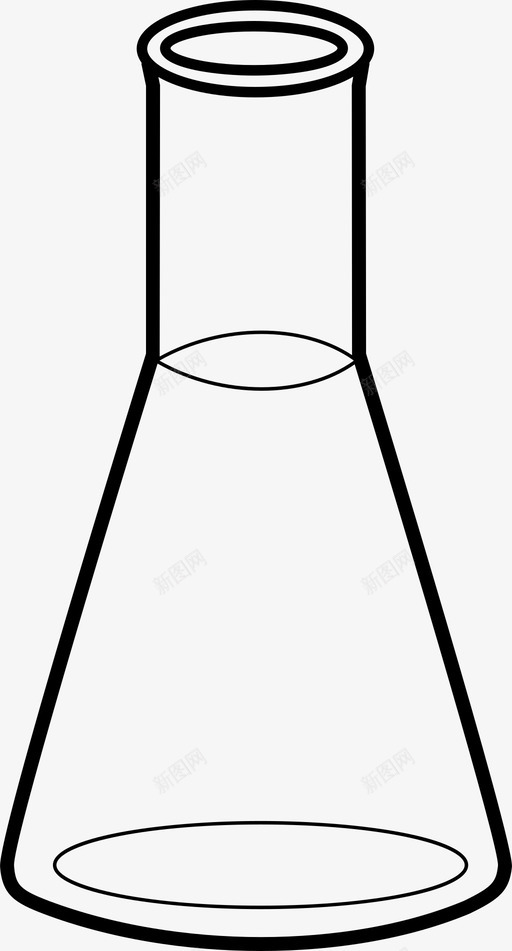 烧瓶实验室玻璃器皿图标svg_新图网 https://ixintu.com 化学 化学套件 实验 实验室 烧瓶 玻璃器皿 科学 设备 锥形烧瓶