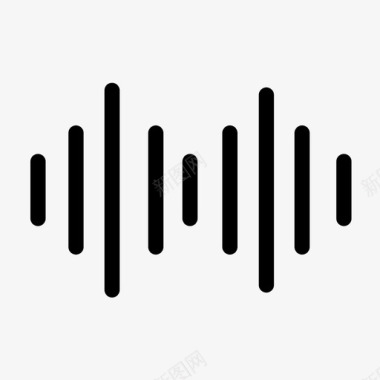 声波均衡器音乐图标图标