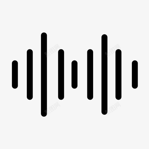 声波均衡器音乐图标svg_新图网 https://ixintu.com 均衡器 声波 用户界面 音乐