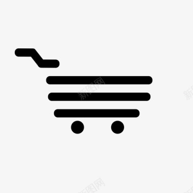 购物车超市购物者图标图标