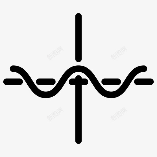 正弦波三角学波图标svg_新图网 https://ixintu.com 三角学 分析 图形 图表 图表-线图标 数学 曲线 正弦函数 正弦波 波