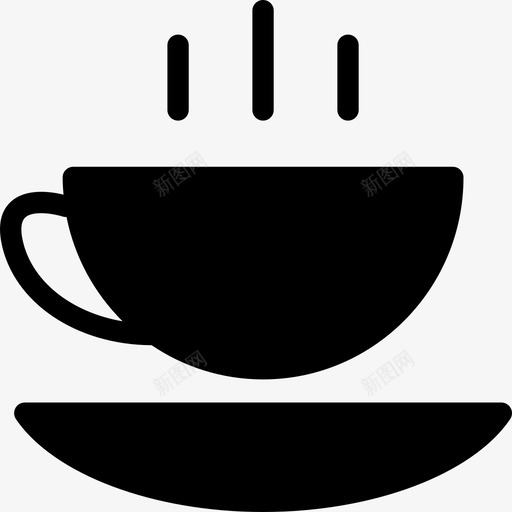 茶杯早茶热茶图标svg_新图网 https://ixintu.com 咖啡杯 咖啡馆 早茶 杯子和碟子 热咖啡 热茶 茶杯 饮料