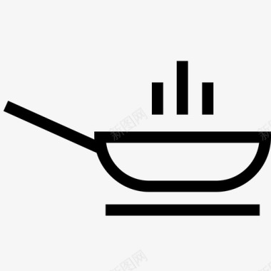 烹饪锅准备食物准备图标图标