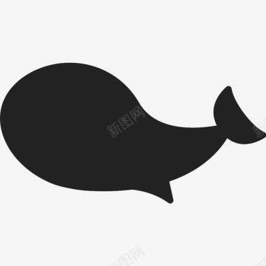 鲸鱼游泳图标图标