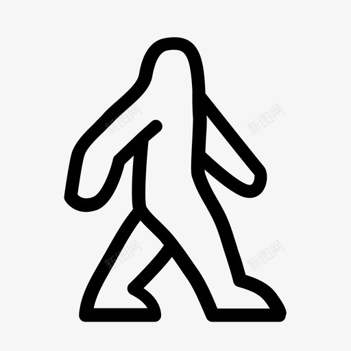 步行者运动健康图标svg_新图网 https://ixintu.com 人行道 健康 步行者 移动 移动图标 行人 运动