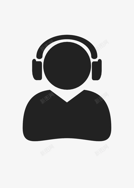用户耳机耳塞听力图标svg_新图网 https://ixintu.com 办公室 听力 声音 家庭 用户耳机 耳塞 音乐