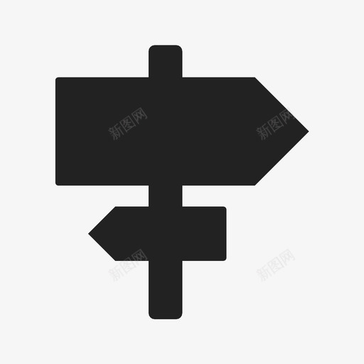 标杆方向牌展示牌图标svg_新图网 https://ixintu.com 导向显示 展示牌 方向牌 标杆 距离 路标