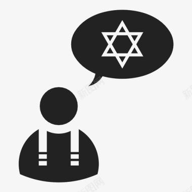 拉比信仰犹太人图标图标