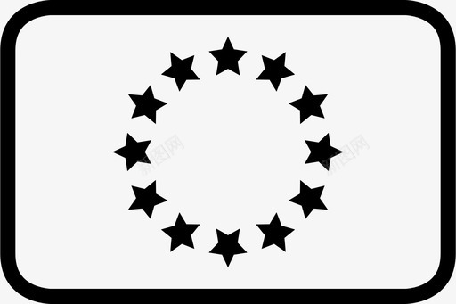 欧洲国旗世界章节图标图标
