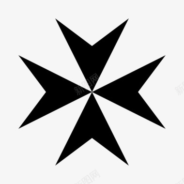 马耳他十字马耳他骑士医院骑士图标图标