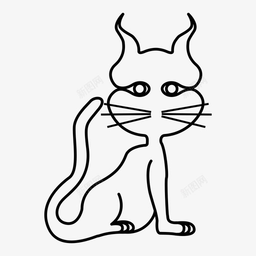 猫动物搞笑图标svg_新图网 https://ixintu.com 动物 咕噜 孩子 小动物 小猫 搞笑 猫