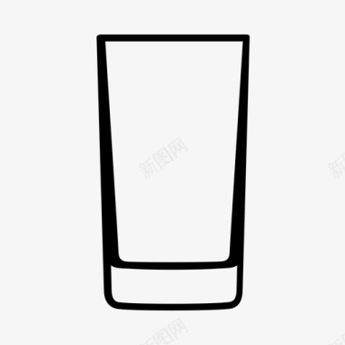 高球杯玻璃杯玻璃器皿图标图标