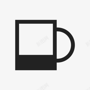 一杯咖啡办公室水壶图标图标