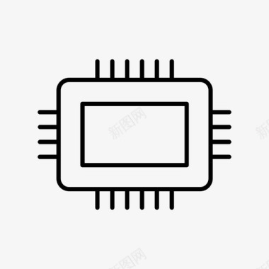 微芯片主板内存图标图标